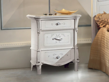 PRESTIGE - Wooden bedside table with drawers by CASA +39 - view 2